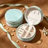 Caja de joyería portátil directa de fábrica con espejo, caja de joyería de lujo de alta gama, caja de almacenamiento de pulsera de cristal, collar, pendientes al por mayor