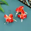 25 Novos Estilos de Flor de Seda Artesanal Estilo Antigo Semelhante a Fada Gradiente Íris Grampo de Cabelo Acessório de Cabelo Hanfu Styling de Traje Antigo Flor de Permanente Ornamento de Cabelo