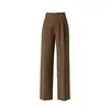 Pantalones de Traje Estrechos Xingge de Lana Tencel Gris Otoño 2026 Caídos Sueltos Profesionales Adelgazantes de Pierna Ancha para Mujer