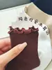 Meias Infantis Meninas Meninos Outono Inverno Cor Sólida Meia de Cano Médio Algodão Renda Borda Franzida Antiodor Absorvente de Suor Meias Soltas para Bebê