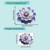 Va-M356 Morado Pintado Flor de Loto Dormitorio Baño Inodoro Pegatina Decorativa Embellecedora Autoadhesiva Venta al por Mayor Exportación