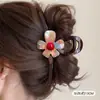 Pinza para el pelo de lazo estilo coreano para cabello voluminoso, pinza para el pelo con forma de corazón para la parte trasera de la cabeza, nuevo pinza de tiburón grande 2026 accesorio para el cabello