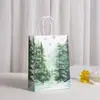 Saco de presente de Natal em papel kraft saco de embalagem para presente de festa saco de presente Mori atacado impressão embalagem para viagem