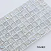 Dongzhou Crystal 6*8 Tachuelas Pequeñas Redondas para Uñas, Forma Oblonga con Esquinas Redondeadas, Base Puntiaguda, Strass de Vidrio K9 Super Brillante, Accesorios para Joyería DIY
