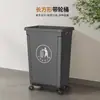 Cubo de basura de plástico grande, sin tapa, gran capacidad, adecuado para saneamiento, restauración, rectangular, de diámetro ancho, para oficina, cocina y uso doméstico.