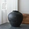 Estilo Silencioso Jarrón Vintage Cerámica Gruesa Jarra de Cerámica para Casa de Huéspedes Nuevo Estilo Chino Cerámica Inserto para Flores Secas Maceta de Balcón Decoración del Hogar