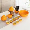 Yuerui Buena Suerte Juego de Té Automático de Viaje Souvenir de Empresa Regalo Práctico Regalo de Año Nuevo