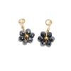 Cor de aço inoxidável Pingente de flor pequena Pingente de cristal Frisado Pingente DIY Colar Brincos Pulseira Acessórios de jóias