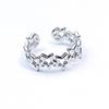 Anillo de apertura de acero de titanio antiguo de gran venta que no se desvanece, diseño de nicho para amantes del anillo de acero inoxidable, joyería al por mayor