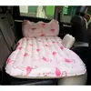 Colchón inflable para coche de fábrica, cama inflable trasera para coche, tela compuesta con protector de cabeza, equipo, cama de viaje para coche, venta al por mayor