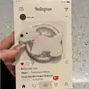 Nuevo Portador Magnético Magsafe de Conejo Miffy Lindo Japonés y Coreano Air Bag Magnético para Teléfono Móvil Plegable y Retráctil
