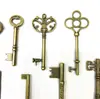 Llaves de Metal Creativas DIY Accesorios Vintage Hechos a Mano Llaves Vintage Accesorios para Llaves 9 Estilos en un Paquete