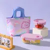 Nueva Bolsa Creativa para Lonchera para Estudiantes de Primaria, Correa de Bolsa Engrosada, Lonchera de Mano para Trabajadores de Oficina, Caja Bento, Aislada, Papel de Aluminio Engrosado