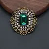 Broche de diamantes y perlas retro europeo y americano corsage estilo barroco de corte accesorios occidentales británicos en stock lote directo