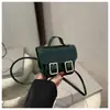 Bolso de Mujer con Correa de Cuero Espejo, Bolso Cambridge Simple Estilo Coreano, Bolso de Hombro Cruzado Mini Retro Británico, Bolso Cuadrado Pequeño