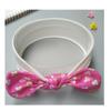 Diadema para bebé europea y americana Tocado de orejas de conejo de algodón Diadema para bebé Accesorios para el cabello anudados Fabricantes transfronterizos de niñas