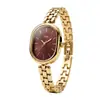 Reloj de mujer de venta caliente transfronterizo nicho de alto valor artístico versátil minimalista temperamento reloj de pulsera para mujer esfera ovalada