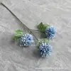 Crisântemo de Três Cabeças, Crisântemo Ping Pong, Arranjo de Chão para Casamento com Cabeça de Crisântemo, Decoração Suave para Sala de Estar de Casa, Decoração de Casamento