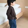 Ropa de punto para niños Primavera y Otoño 2025 Nuevas Camisas Polo para Niños Ropa de Punto con Cuello para Niñas Camisetas Interiores para Bebé