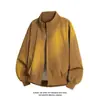 Chaqueta Casual Versátil de Moda Otoño 2026 Ropa Exterior de Gama Alta Chaqueta Nueva con Cuello Alto Top Holgado Chaqueta para Hombre