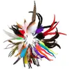 Suministros para Mascotas Juguetes para Gatos Pluma de Colores Cabezal de Repuesto Combinación Palo para Molestar Gatos Caña de Pescar Interactiva Fábrica Transfronteriza