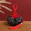 Colgante de Bolsa para Cabello Fetal Estilo Antiguo Portátil, Accesorios Hanfu, Bolsa de Brocado Bordado, Saquito Retro, Bolsa Saquito Vacía al por Mayor