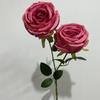 Rosas Simuladas, Flores Falsas Húmedas de Alta Gama con Dos Extremos, Accesorios de Flores Artificiales, Arreglos Florales, Decoración de Bodas y Hoteles, Fabricantes Mayoristas