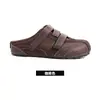 Shougu Autêntico Original Velcro Sola Grossa Couro Genuíno Birkenstock Sapatos para Mulheres 2026 Novo Verão Slip-On Tamancos