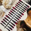 ColeçãoConjunto de 30 Peças de Unhas Usáveis com Pedras de Vidro e Efeito Olho de Gato, Toque de Luxo, Efeito Iluminador, Arte de Unhas Simples, Unhas Pré-Fabricadas