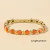 Pulsera de ojo de gato con baño de oro de 18 quilates, cruzada europea y americana, TK, superventas, pulsera magnética de moda y tendencia para mujer, venta al por mayor desde el fabricante