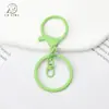 Llavero de aleación de colores con cierre de langosta, juego de tres piezas, colgante para bolso hecho a mano DIY, accesorios creativos de color macarrón, cierre de langosta