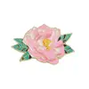Broche Floral, Exquisita y Versátil Decoración para Mochila Escolar, Peonía, Tulipán, Fresa, Girasol, Insignia de Aleación con Gota de Aceite