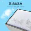 Saída de ar de teto com filtro divisório, filtro de ar com estrutura galvanizada resistente a altas temperaturas, filtro de alto fluxo de ar