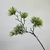 Plantas Verdes Artificiales para Paisajismo, Ramas de Pino, Tuya, Hojas de Pino, Pinos y Cipreses, Decoración de Árbol de Banyan, Materiales Decorativos para Arreglos Florales de Paisaje en el Hogar