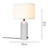 Lámpara de mesa de mármol natural, estilo francés, minimalista y lujosa, perfecta para dormitorios, mesitas de noche, estudios y escritorios; una pequeña lámpara de noche de mármol con un marco de hierro