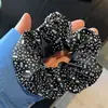 Anillo Colon de Pedrería Avanzada Anillo para el Cabello Cuerda para Cola de Caballo Cabeza de Bola Rizador Set para el Cabello Tendón de Goma Elástico Accesorios para el Cabello