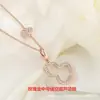 Collar de Calabaza Kirin con Colgante de Ágata Roja, Cadena para Clavícula de Alta Calidad Chapada en Oro Rosa de 18 Quilates, Ventas Directas de Fábrica, Dropshipping por Transmisión en Vivo