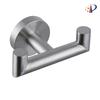 Gancho de Almacenamiento de Baño Personalizado Moderno Simple Cepillado Acero Inoxidable 304 Gancho Doble