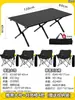 Mesa Plegable para Exterior Juego Portátil de Mesa y Sillas para Camping Picnic Una Mesa Cuatro Sillas Mesa Enrollable Equipo Juego Completo