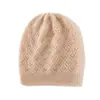 Cachemir 2026 Outono/Inverno Novo Estilo Feminino High-End Cor Sólida Trançado Espessado Quente Moderno Malha Casual Chapéu