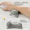 Bonita Almohadilla para Ratón de Escritorio de Espuma Viscoelástica con Soporte para Muñeca, Cojín para Mano de Oficina, Almohadilla para Muñeca de Ratón, Protector de Muñeca para Alivio del Estrés