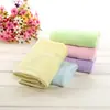 Toalha Pequena Macia Absorvente Cor Sólida de Fibra de Bambu para Bebês e Crianças Toalha Pequena Longa para Bebê Toalha Infantil de Fibra de Bambu com Carvão Toalha Infantil Toalha de Travesseiro Infantil