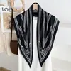 Novo Lenço de Pescoço Multifuncional Echarpe para Primavera, Verão e Outono, Lenço de Seda Elegante Versátil Moderno
