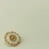 Botones Metálicos de Goteo de Aceite de Flor Estilo Retro Chanel Hebilla de Chaqueta de Traje de Tweed Botón Decorativo de Flor