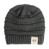 Gorro de bebé otoño e invierno Europa y Estados Unidos nuevo gorro de punto de lana para niños recién nacidos gorra con etiqueta MOK 16 colores