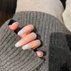 Primavera/Verão 2026 Novo Fofo Laço Nuvem Atmosfera Clareamento Coelho de Jade Concha Manicure Usável Unhas Curtas