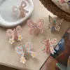 Pinza de Garra para Cabello con Lazo de Flor Tridimensional Estilo Mori Girl Mariposa Cereza Pinza de Tiburón Pinza de Resina para Cabello Accesorios para el Cabello Tocado