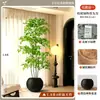2026 Planta Verde Artificial Nandina Planta em Vaso Alto Padrão Luxo Leve Decorativa para Chão de Sala de Estar Flor Árvore Artificial Grande