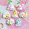 Mini tamanho pequeno Moon Star Clouds Acessórios de resina Filhote de cachorro Cloud Hairpin Cream Glue Phone Case Acessórios para unhas