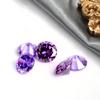 [Procesamiento y Personalización] Zircón Redondo Piedra Suelta Base Puntiaguda Zircón Sintético Colorido Diamante para Uñas